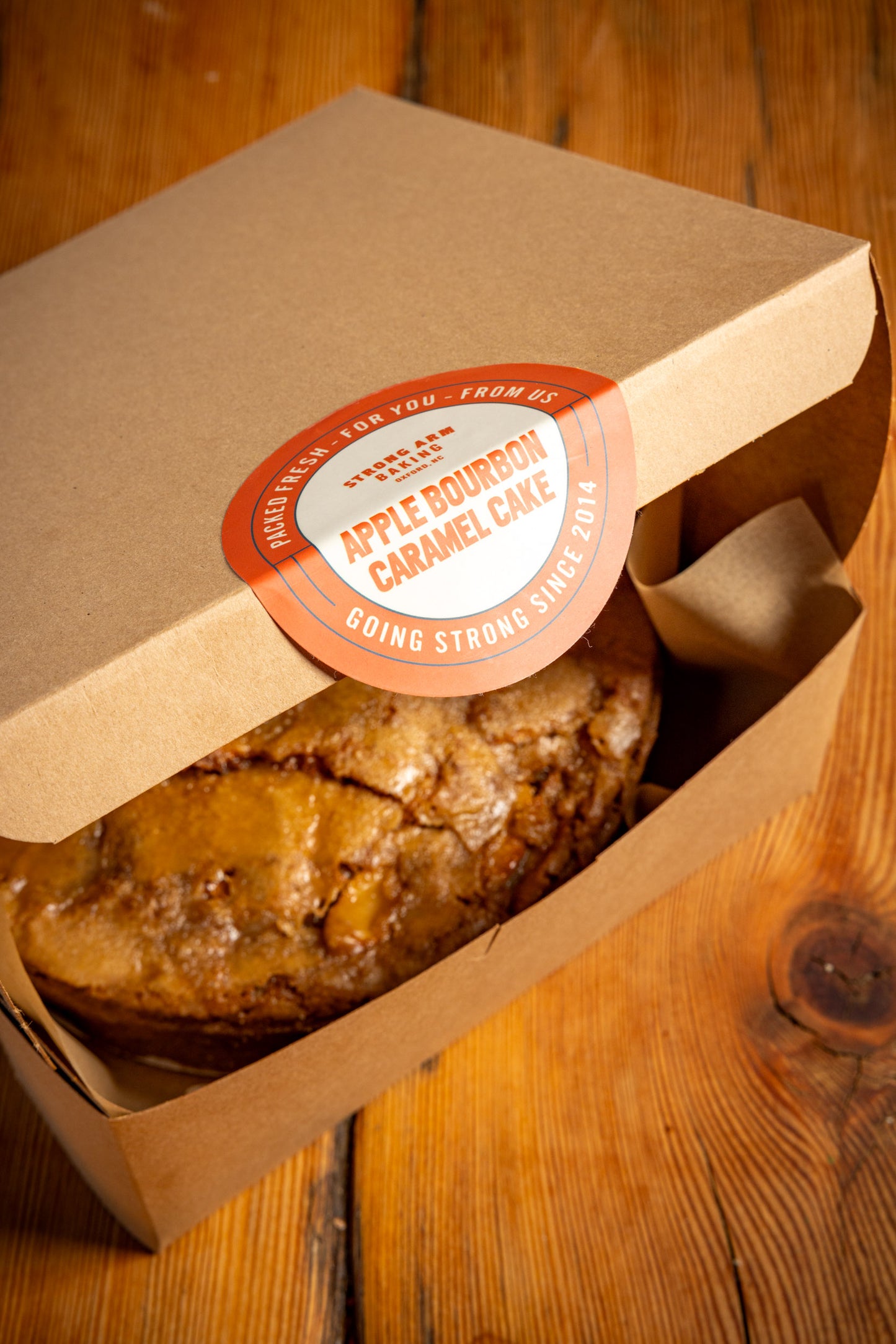 Apple Bourbon Caramel Cake