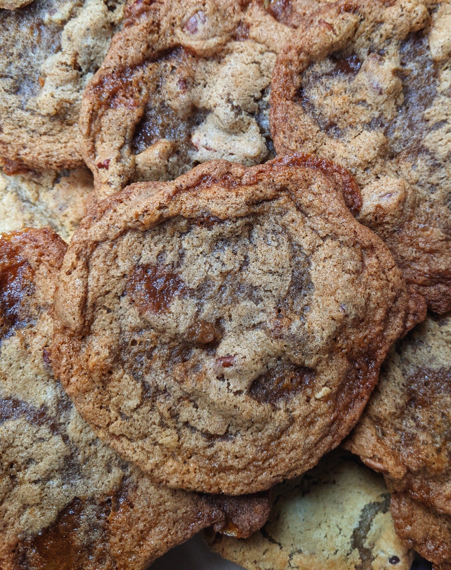 Buckwheat Pecan Toffee Cookies