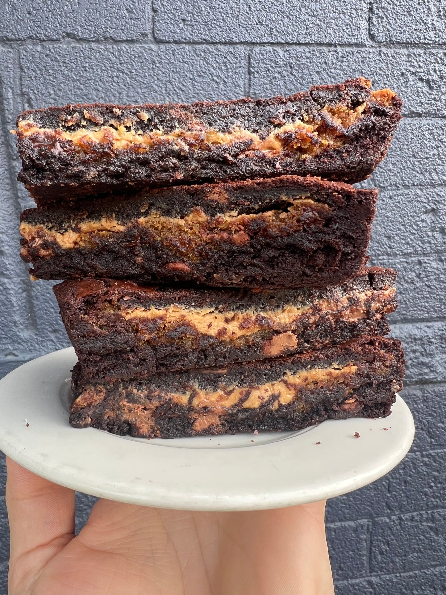 Cookie Dough + Peanut Butter Brownie
