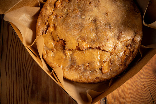 Apple Bourbon Caramel Cake