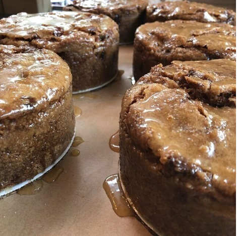 Apple Bourbon Caramel Cake