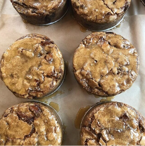 Apple Bourbon Caramel Cake