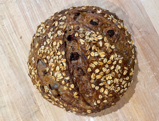 Apple Cranberry Pecan Sourdough