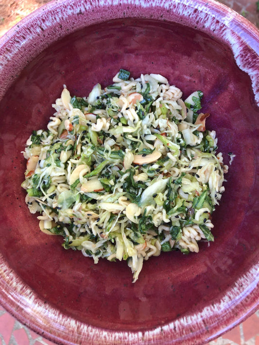 Bok Choy and Toasted Ramen Salad