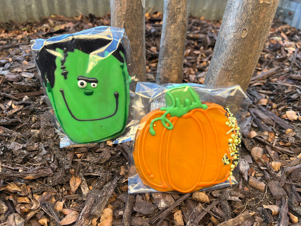Hand decorated Halloween Graham
