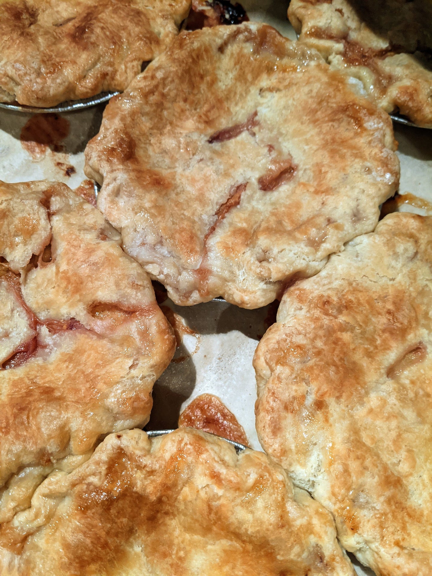 Double Crust Peach Pies, Individual Size