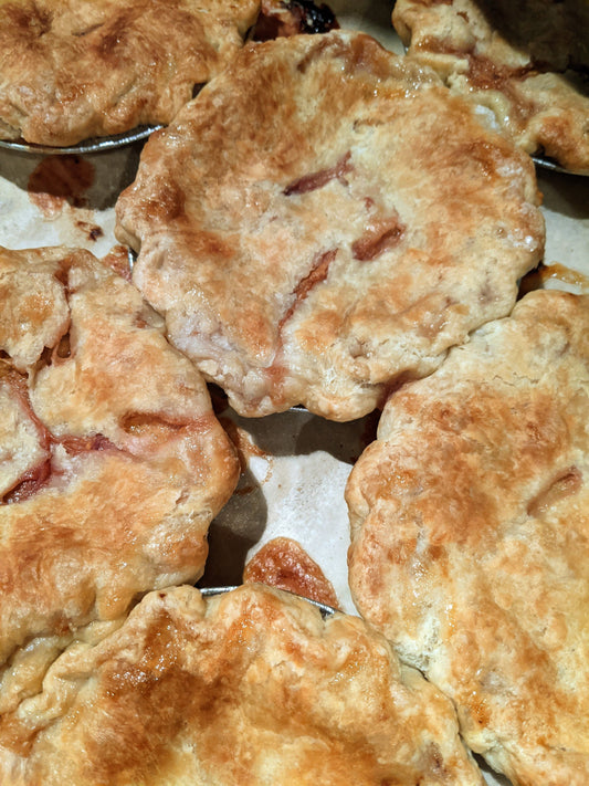Double Crust Peach Pies, Individual Size