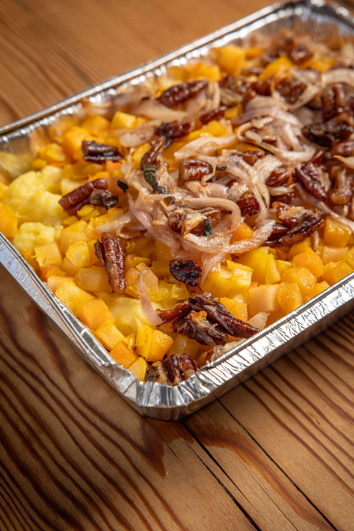 Roasted Butternut Squash, Sage and Polenta Bake