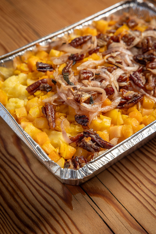 Roasted Butternut Squash, Sage and Polenta Bake