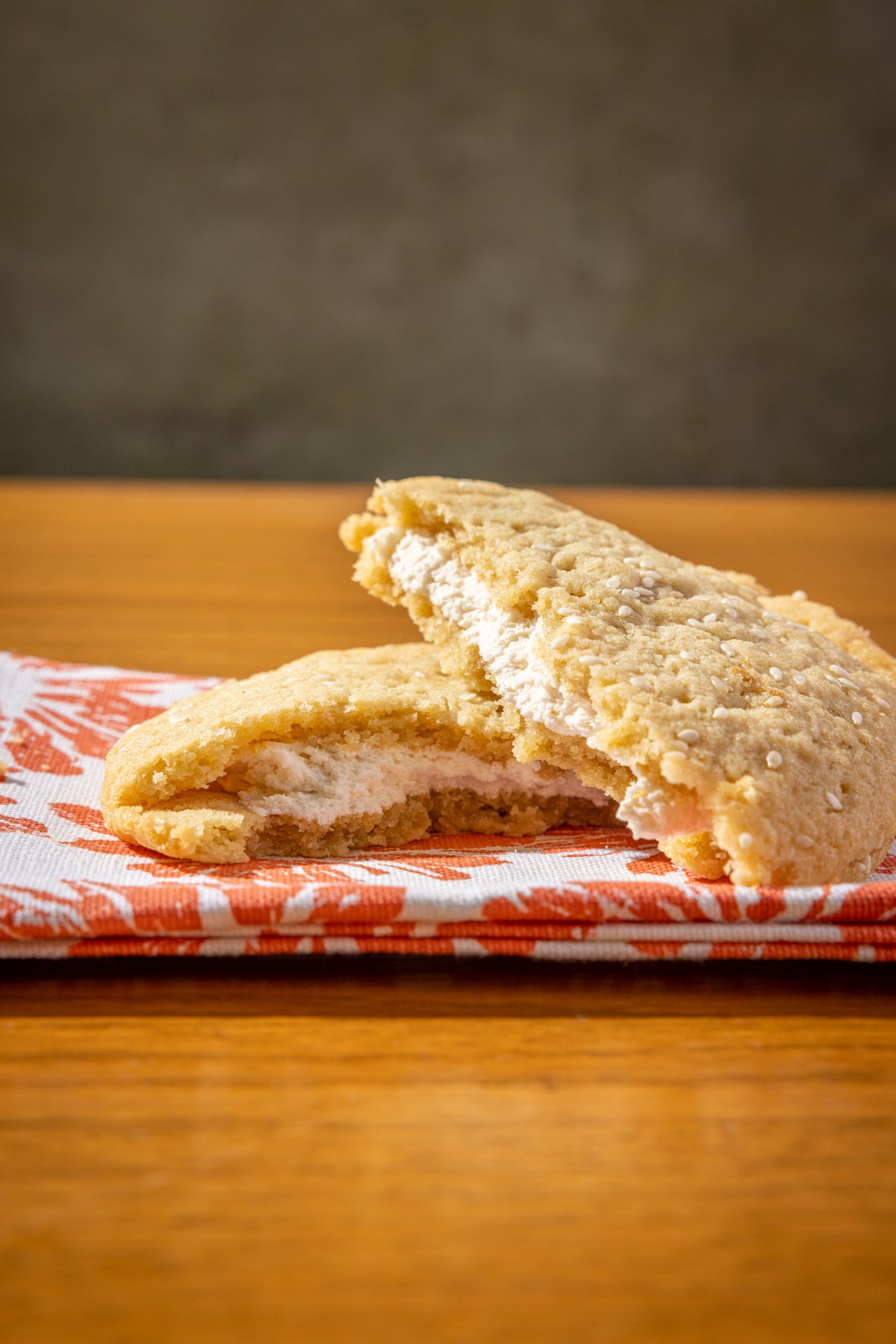 Sesame Buttercream Sandwich Cookie