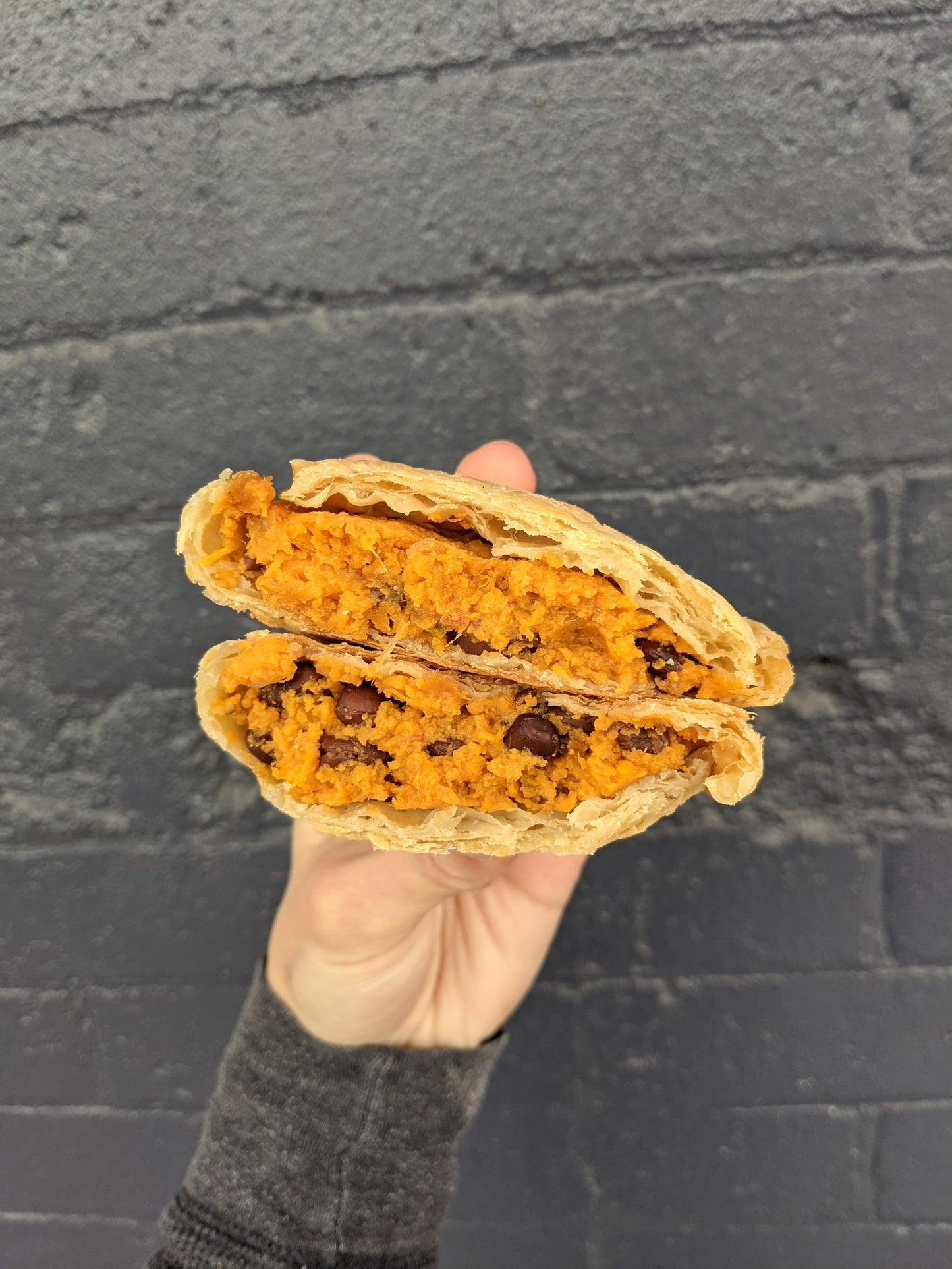 Sweet Potato and Black Bean Empanada