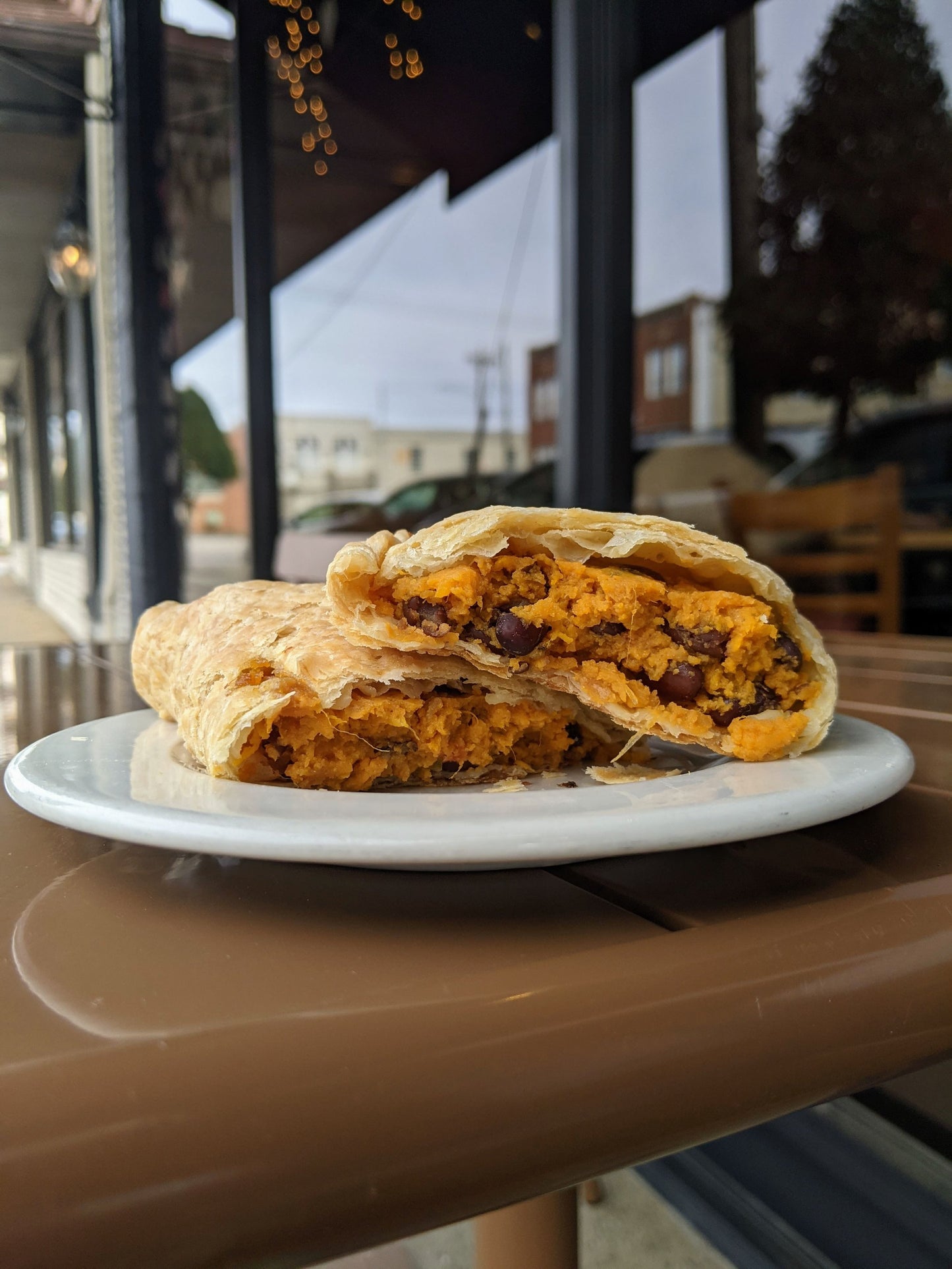 Sweet Potato and Black Bean Empanada